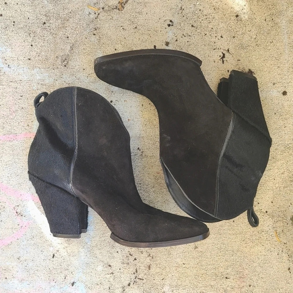 Sigerson Morrison Black Ankle Boots - Picture 12 of 12